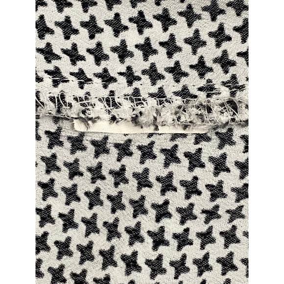 Zara Woman blouse Med black/white houndstooth long sleeve keyhole back top - Picture 8 of 12